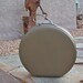 American Tourister Tiara Round Train Case Suitcase Hat Box Luggage 1960