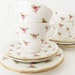 RESERVED FOR F - China Tea Set - Duchess China, Rosebud pattern - tea cups, saucers, side plates