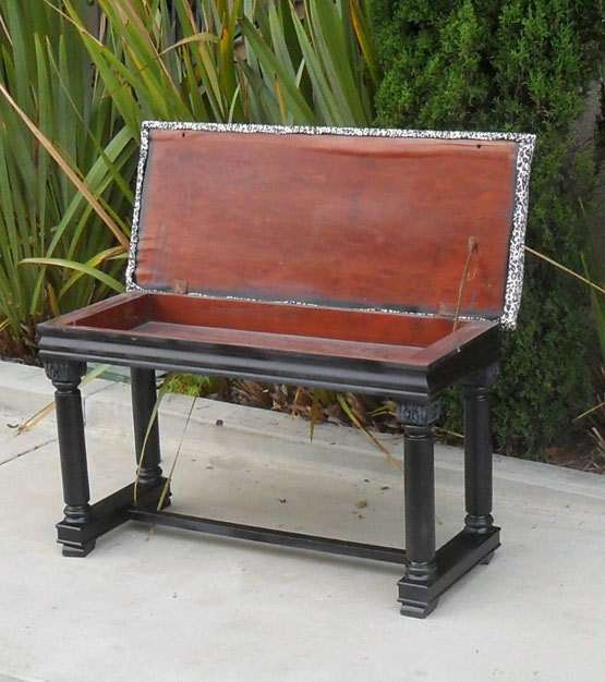 Antique Storage Bench / Piano Bench