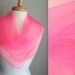 Hot Pink Sheer Scarf