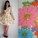 Pink Blue & Yellow Floral Dress