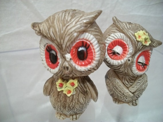 Vintage Owl Salt And Pepper Shakers 5