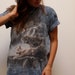 Pack of WOLVES relaxing vintage subtle TIE dye t-shirt