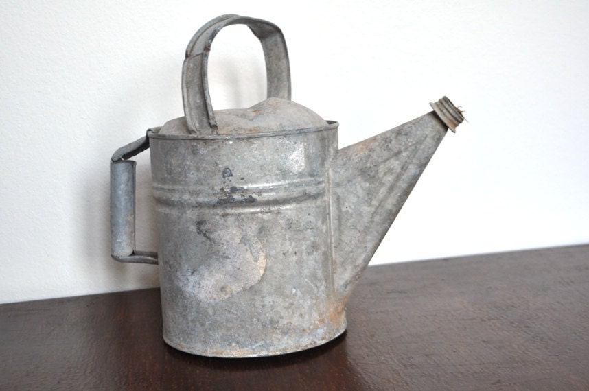 Vintage Galvanized Watering Can