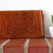 Vtg Hand Tooled Soft Leather Wallet Large