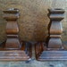 Vintage English Wooden Candlesticks / English Shop