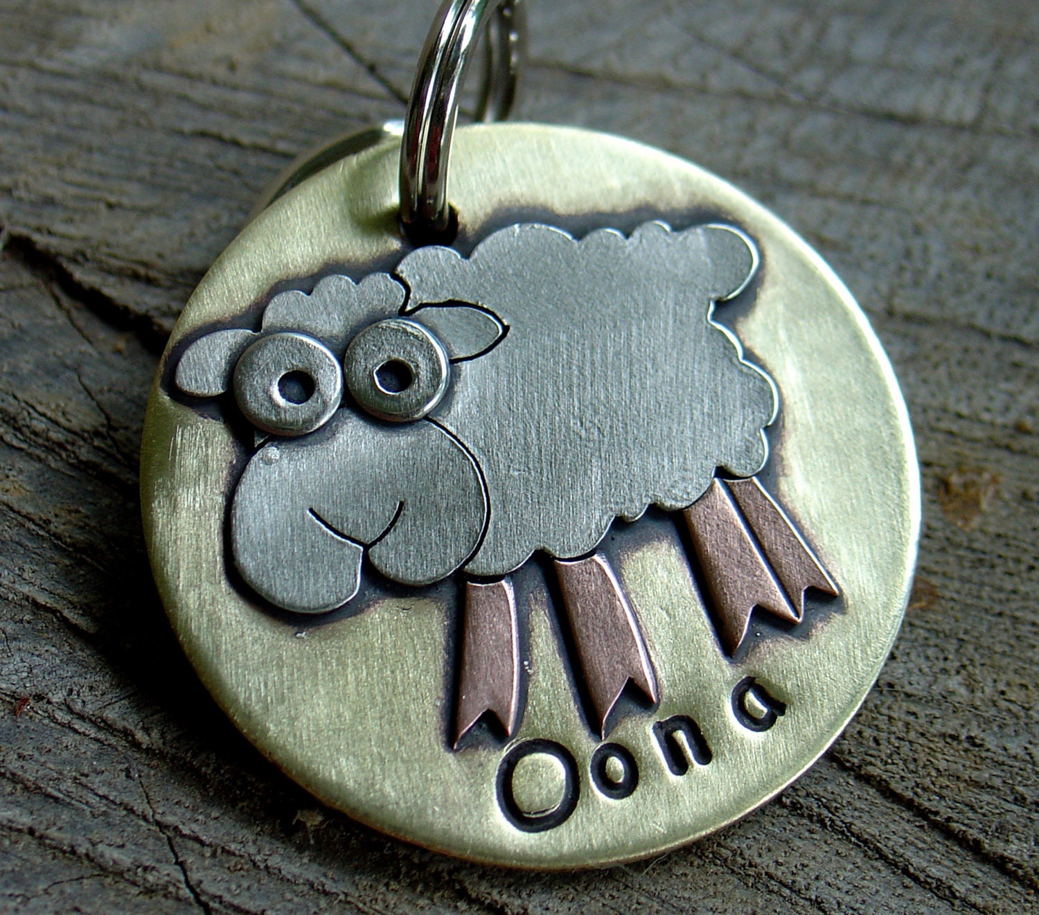 Sheep Dog ID Tag wacky Sheep id tag for dogs