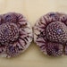 Art Deco Buckle Purple Celluloid 1930's 1940's