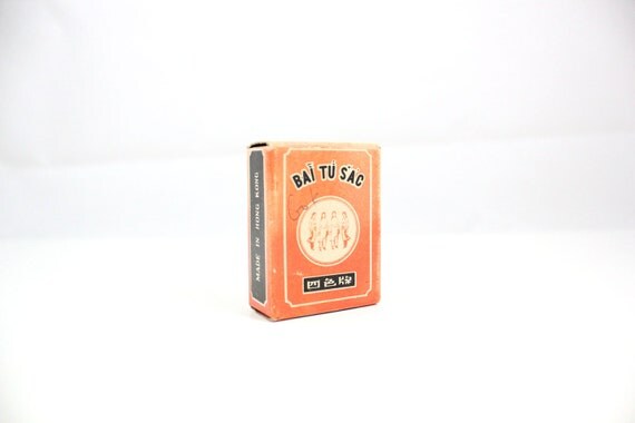 Vintage Bai Tu Sac Vietnamese Card Game