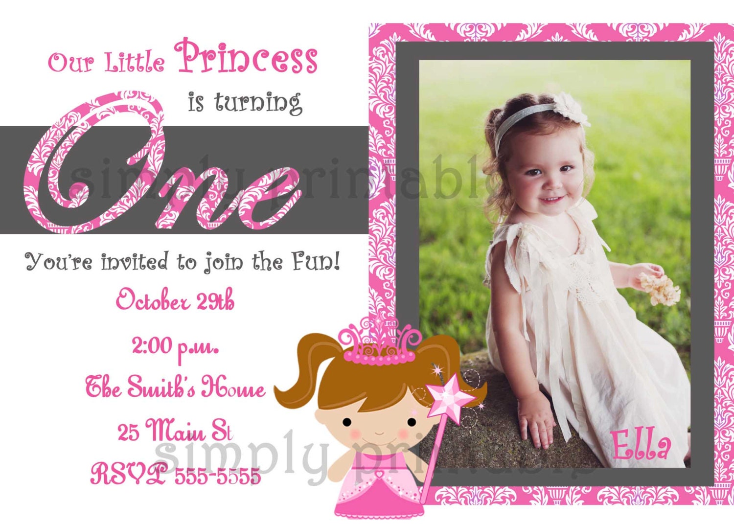 1St Birthday Girl Invitations 6