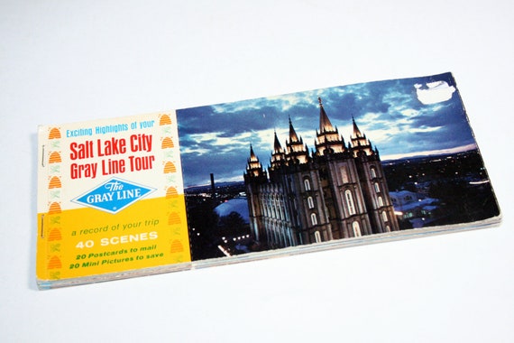 souvenir ideas utah , 20 Booklet Souvenir Utah Salt  Postcards Blank Lake  City Postcard