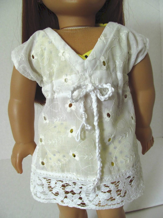 Eyelet Coverup American Girl Doll Clothes