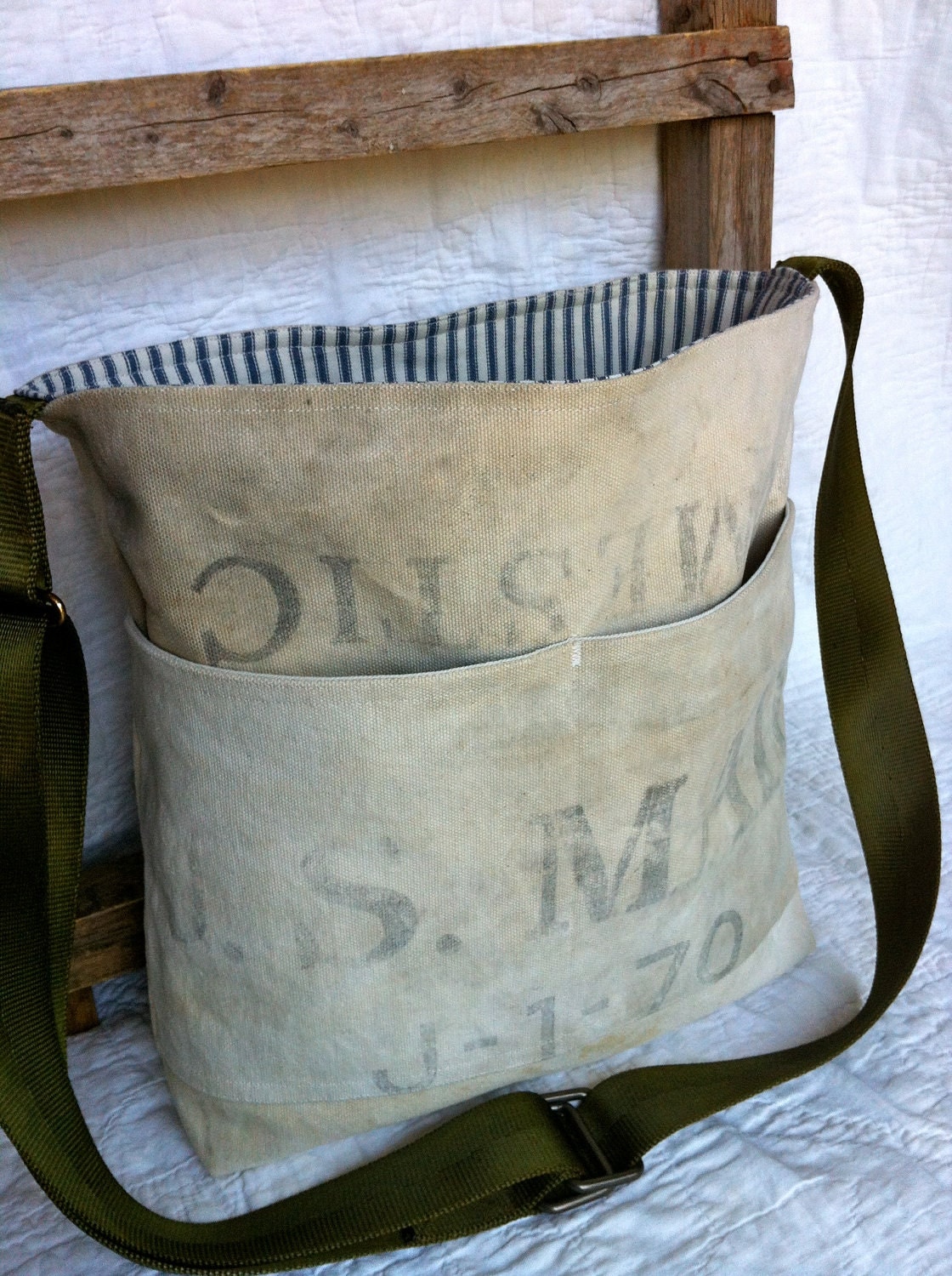 DOMESTIC reconstructed vintage US MAIL messenger bag