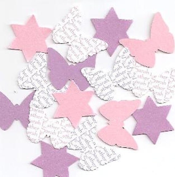 Personalized Butterfly & Jewish Star Bat Mitzvah Baby Naming