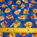 Hot Potatoes Mr and Mrs Potato Head Allover on Blue by Quilting Treasures