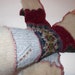 Extra Long Recycled Sweater Sleeves Fairy Gloves Long Arm Warmers Burgendy Angora By SewWonderifical