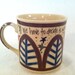 J.R.R. Tolkien "All we have to decide is what to do with the time that is given us" LOTR Literary Quote Mug - Hand Painted Brown and Taupe