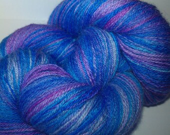 Handspun BFL Yarn - Lost in Lavender - 540m/590y