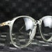 80s Glasses 1980's Oversize Round Eyeglasses Clear Translucent Horn Rim Large Unisex 56/16 New Old Stock by Liz Claiborne Optical