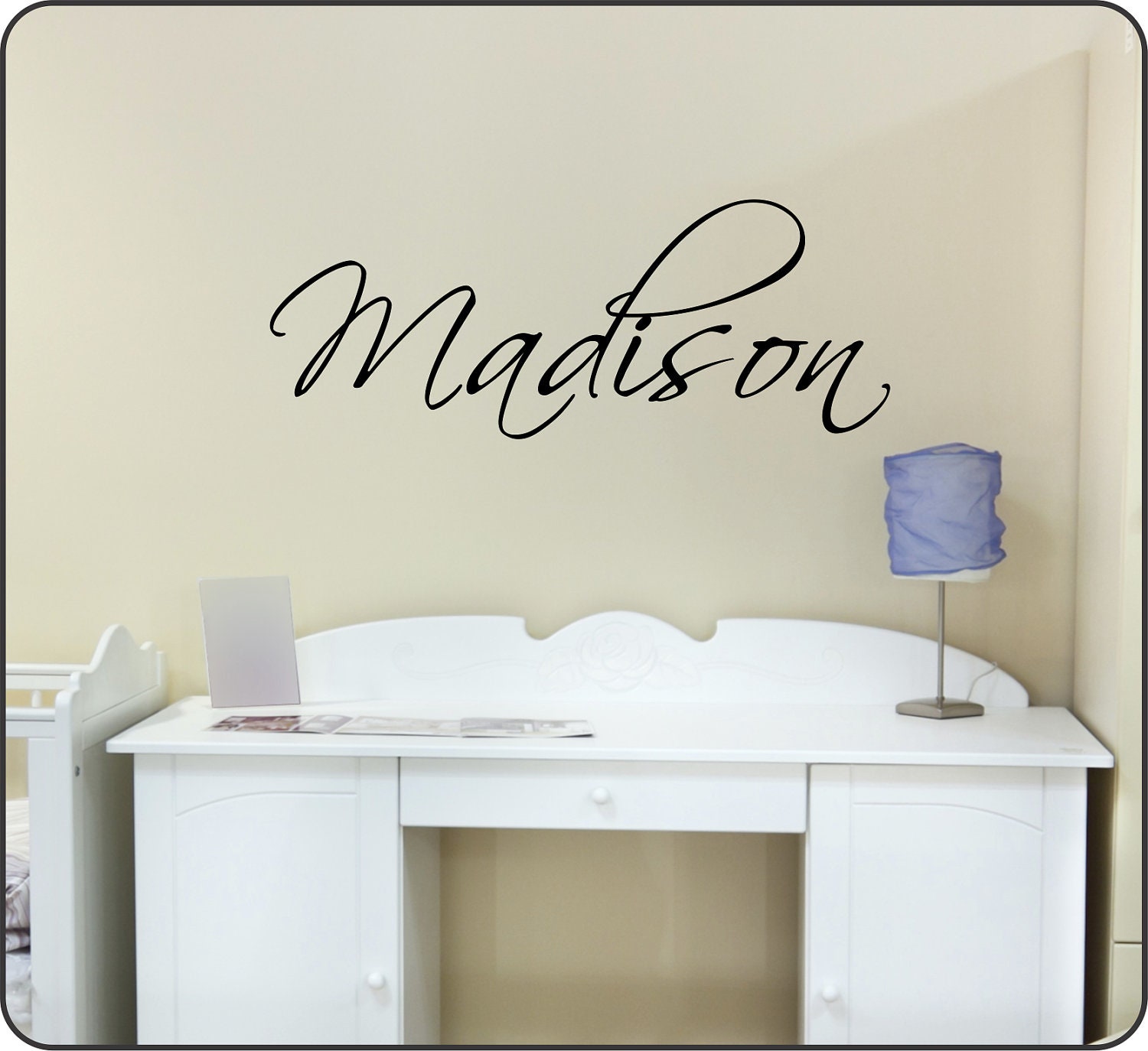 Girls Personalized Custom Name Decal Baby Nursery by WallCrafters