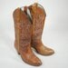 70s Brown Leather Boots Capezio Cowgirl Western Womens Size 7M