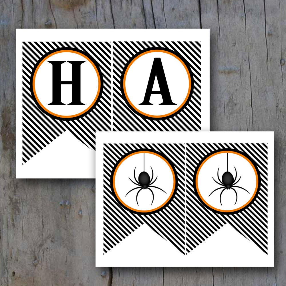 This is a picture of Critical Happy Halloween Banner Printable It is a photo of Critical Happy Halloween Banner Printable
