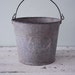 Watertight galvanized metal bucket / pail with handle