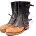 Vintage Steam Punk Leather Spats L