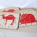 Vintage Lacing Cards, Childrens Toy, Preschool Toy, Playskool Toy