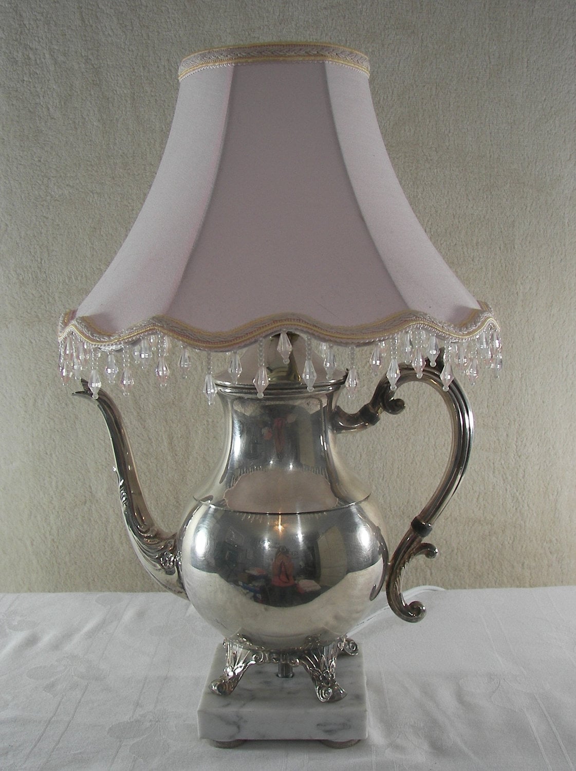 vintage silver plated teapot lamp repurposed upcycled vintage silver plated teapot lamp repurposed upcycled