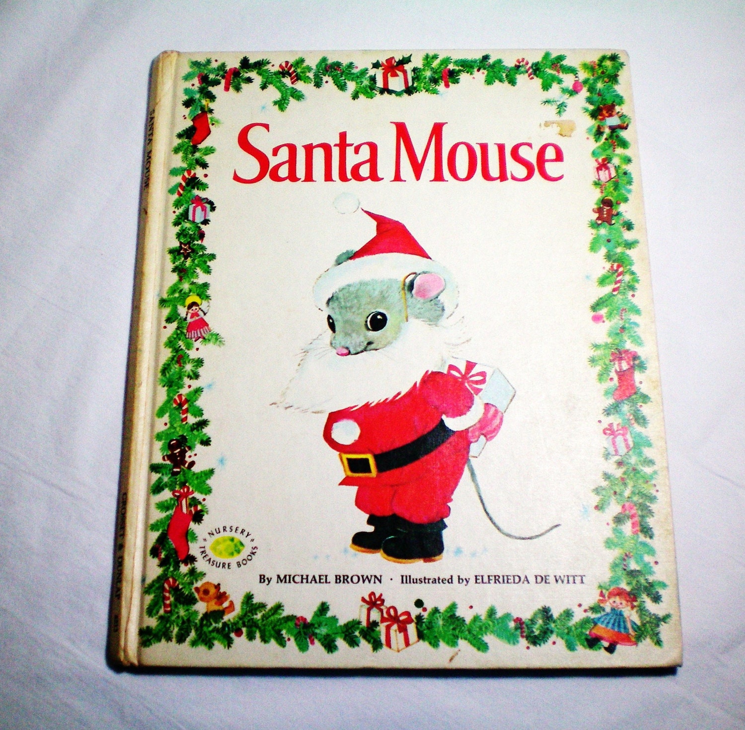 Santa Mouse by Michael Brown Vintage Book 1973