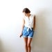 Vintage high waist jean shorts