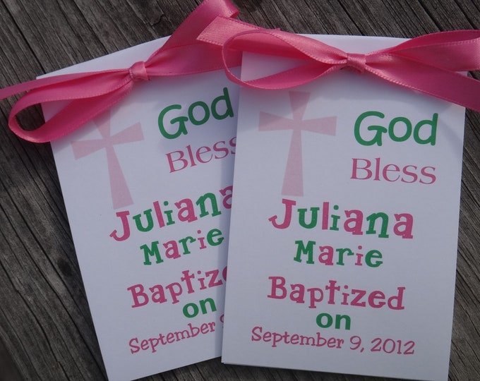 Adorable Baptism Christening First Holy Communion Wildflowers or Sunflowers Flower Seeds Packets Party Favors SALE