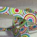 Fabric Lanyard ID Badge Lanyard Key Ring Green Pink Red And White Print