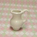 1:6 playscale Miniature pitcher white ceramic dollhouse miniature pitcher