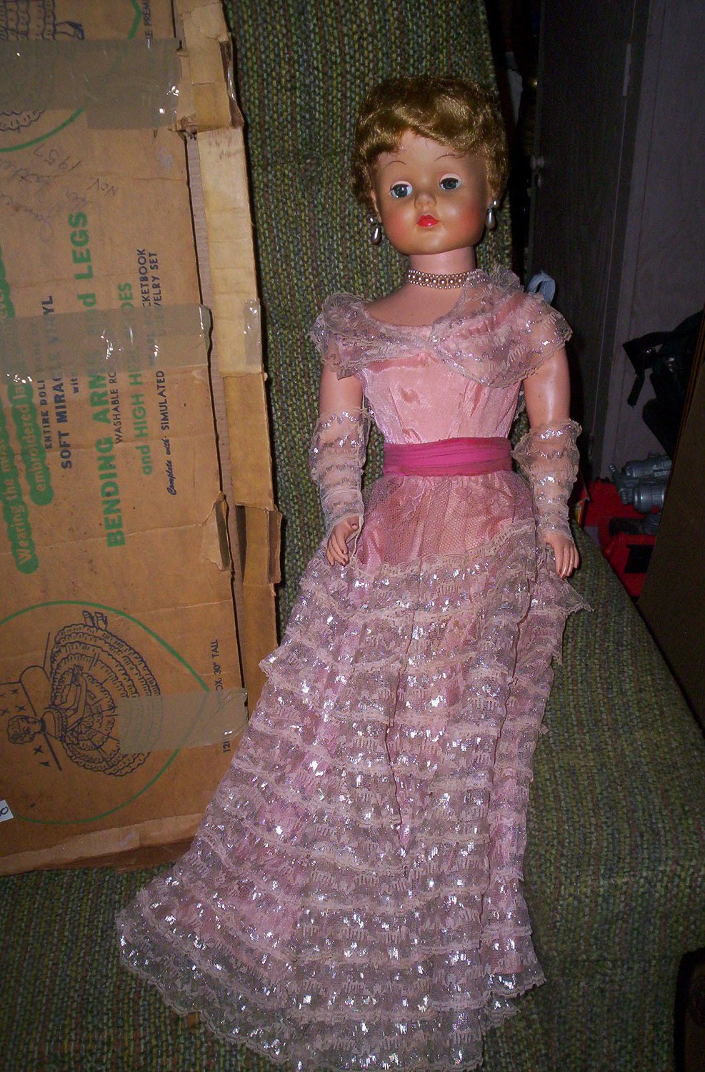 vintage 1950's vinyl sweet rosemary doll de luxe
