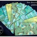 LAMINATED Cash Envelope System in Green Butterflies (10 envelopes)