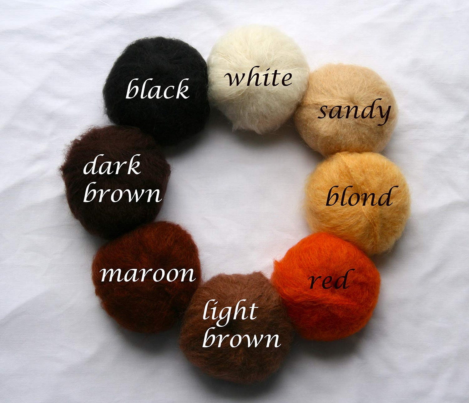 Doll mohair yarn for Waldorf Doll Hair / doll wigs by elfenwiege