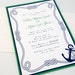 Modern Nautical Custom Bridal Shower Invitation - DIY Printable