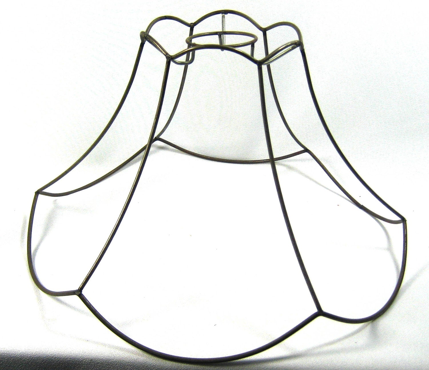 Lamp Shade Frame Round Scallop Pendant Wire Hand Made NYC