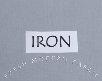 One Yard Iron Kona Cotton Solid Fabric from Robert Kaufman, K001-408