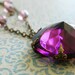 Amethyst Necklace, Violet Jewel Necklace, Plum Purple, Victorian Steampunk Necklace, Bohemian Necklace, Vintage Jewelry, Shabby Chic Jewelry