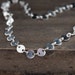 Tiny Silver Dots Bracelet / Simple Circle Link Chain Bracelet / Minimalist Sterling Silver Jewelry by burnish