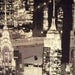 New York City NYC Black White Gliiter Lights Cotton Fabric