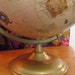 Vintage Cram's Imperial World Globe, Tan Background, Excellent Condition