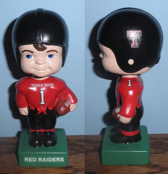 Football Bobblehead Texas Tech University Red Raiders Nodder