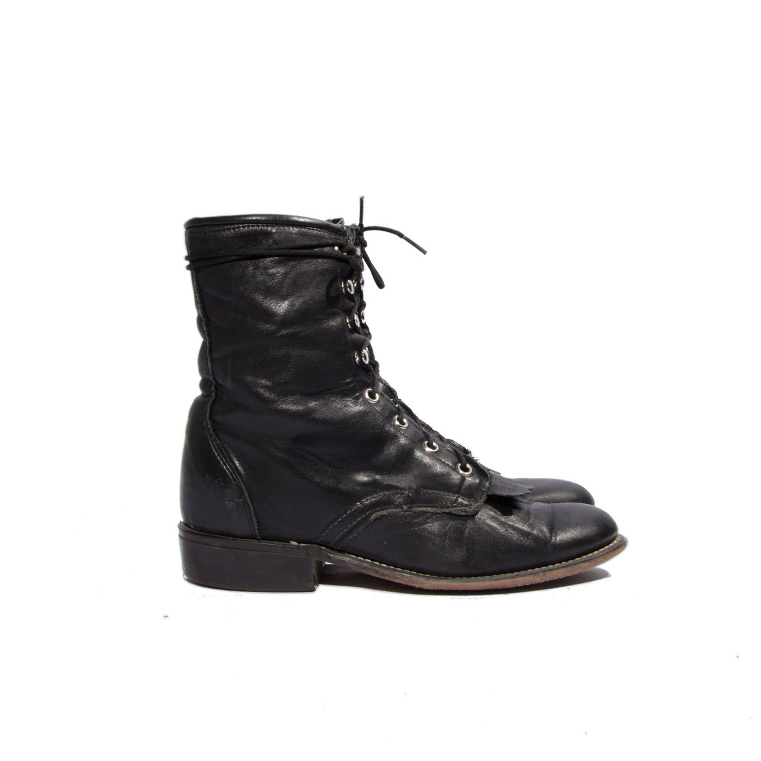 laredo lace up roper boots womens