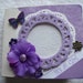 Scrapbook Mini Paper Bag Album Purple for Baby Girl w/PREMADE PAGES