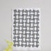 Grey Chiyogami paper collage in silver, white and gold, pattern art, handmade art collage