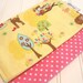 Burp Cloth/Hoo's in the Forest/Double Flannel Backing in White/Set of Two